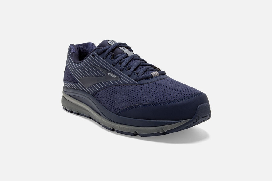 Brooks Addiction Walker Suede Running Shoes Mens - Navy - FDSQI-2958